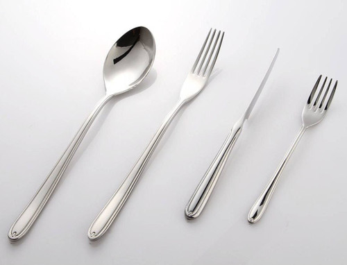 سرویس ۱۵۵ عددی قاشق و چنگال طرح کلاسیک براق برند کایند ۳۰ نفره ضخامت ۴ میل استیل ضد زنگ