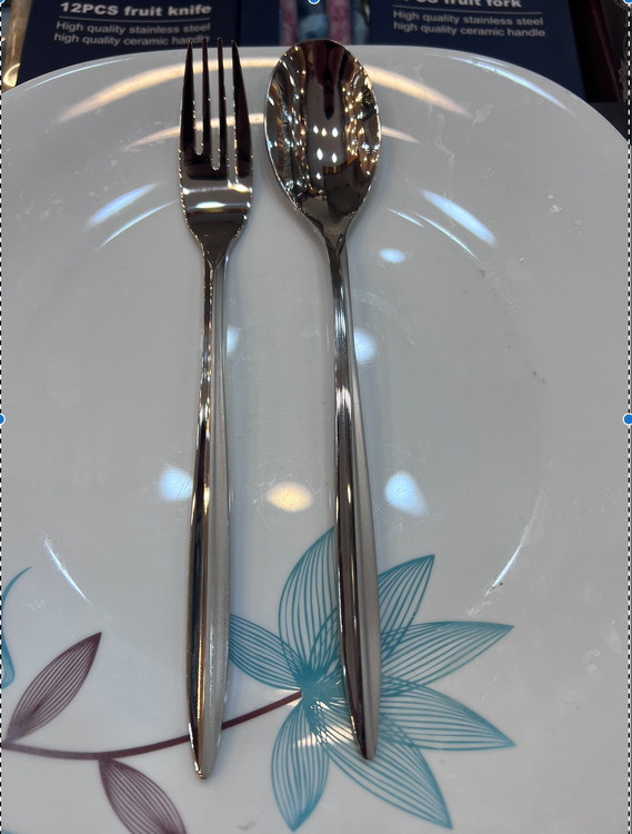 سرویس ۱۵۵ عددی قاشق و چنگال طرح اسکار برند کایند ۳۰ نفره ضخامت ۴ میل استیل ضد زنگ