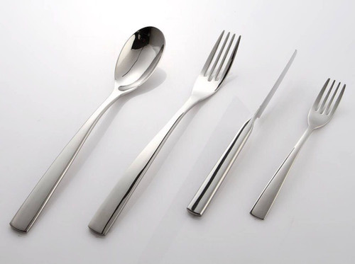 سرویس ۱۵۵ عددی قاشق و چنگال طرح شیکاگو براق برند کایند ۳۰ نفره ضخامت ۴ میل استیل ضد زنگ