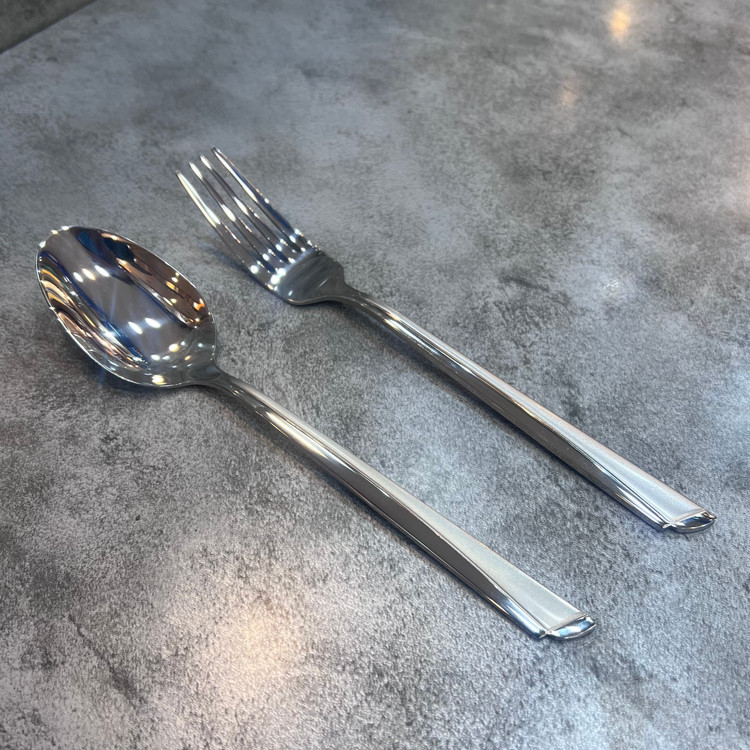 سرویس ۱۲ عددی قاشق و چنگال مدل یونیک اعلا ناخنی استیل ضد زنگ