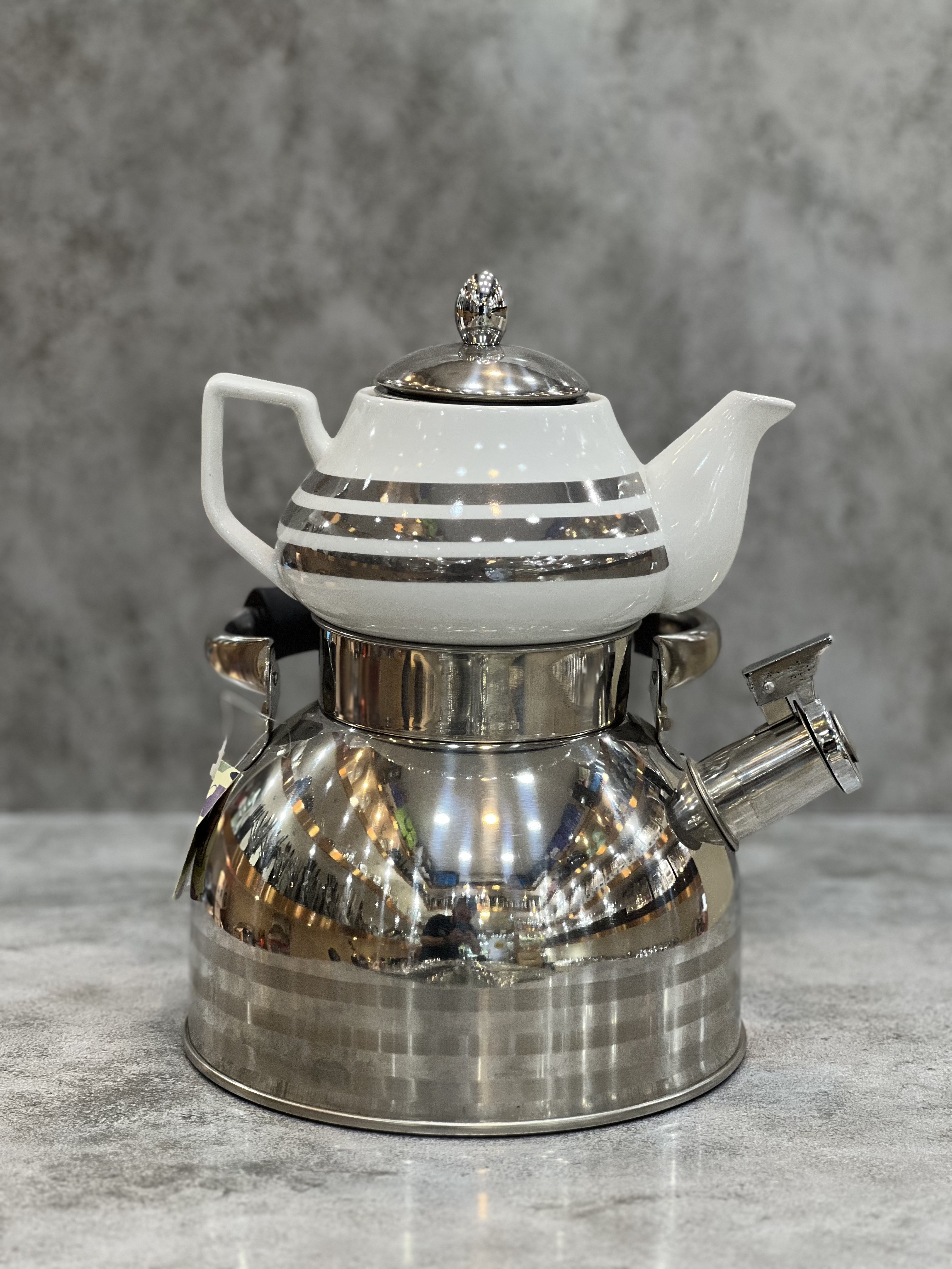 کتری قوری استیل کفه چدن میلانو هوم