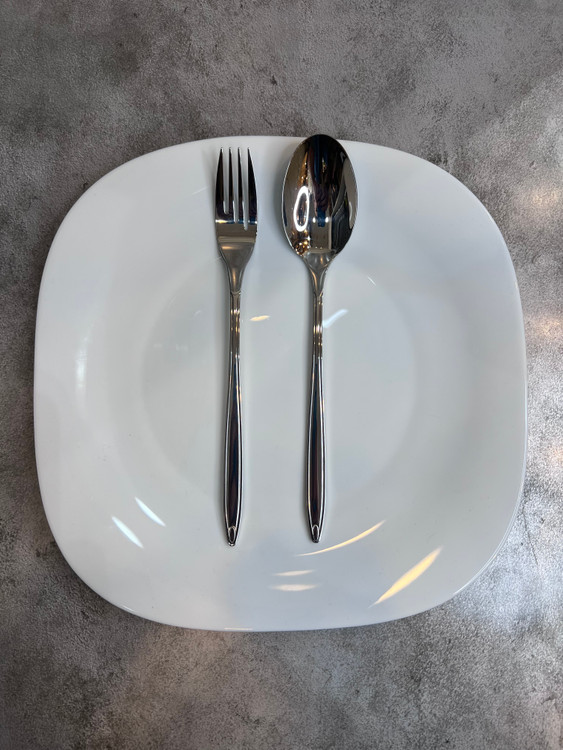 سرویس ۱۲ عددی قاشق و چنگال برند یونی هوم مدل ریتا براق استیل ضد زنگ قالب اروپا