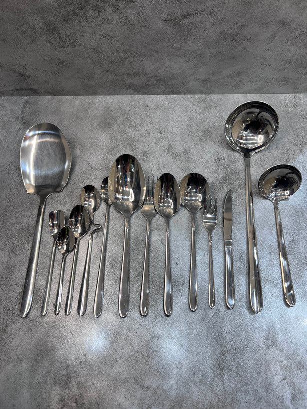 سرویس ۱۵۰ عددی قاشق و چنگال یونیک اعلا دونا ۳۰ نفره استیل ضد زنگ
