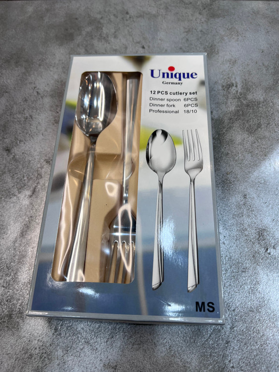 سرویس ۱۲ عددی قاشق و چنگال مدل یونیک اعلا شیکاگو استیل ضد زنگ