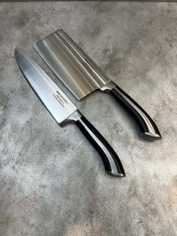 سرویس ۹ پارچه کارد آشپزخانه درجه یک کد A14 برند ام جی اس/MGS تیغه فولادی تیز