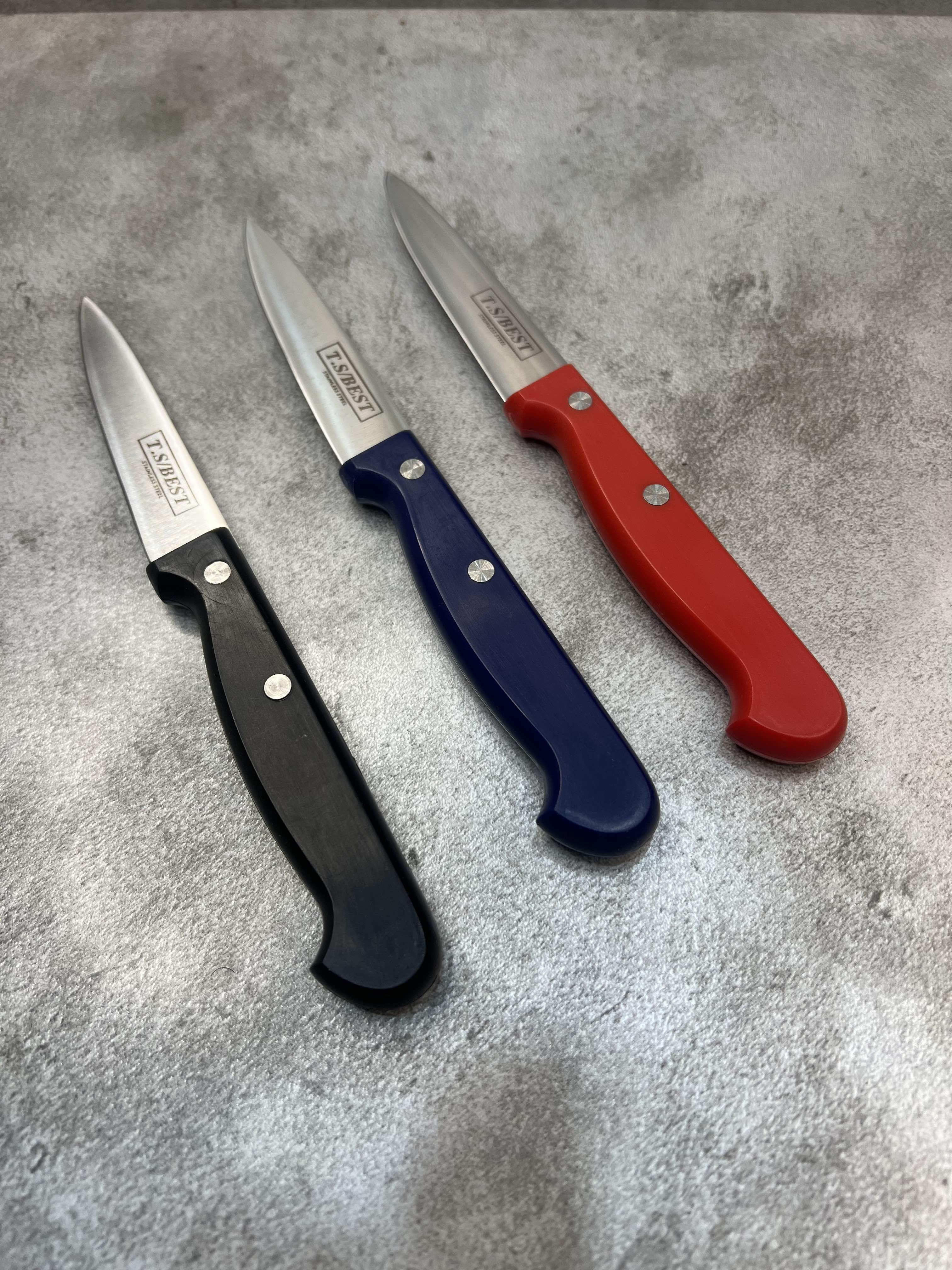 کارد آشپزخانه تیغه فولادی تی اس شماره ۴