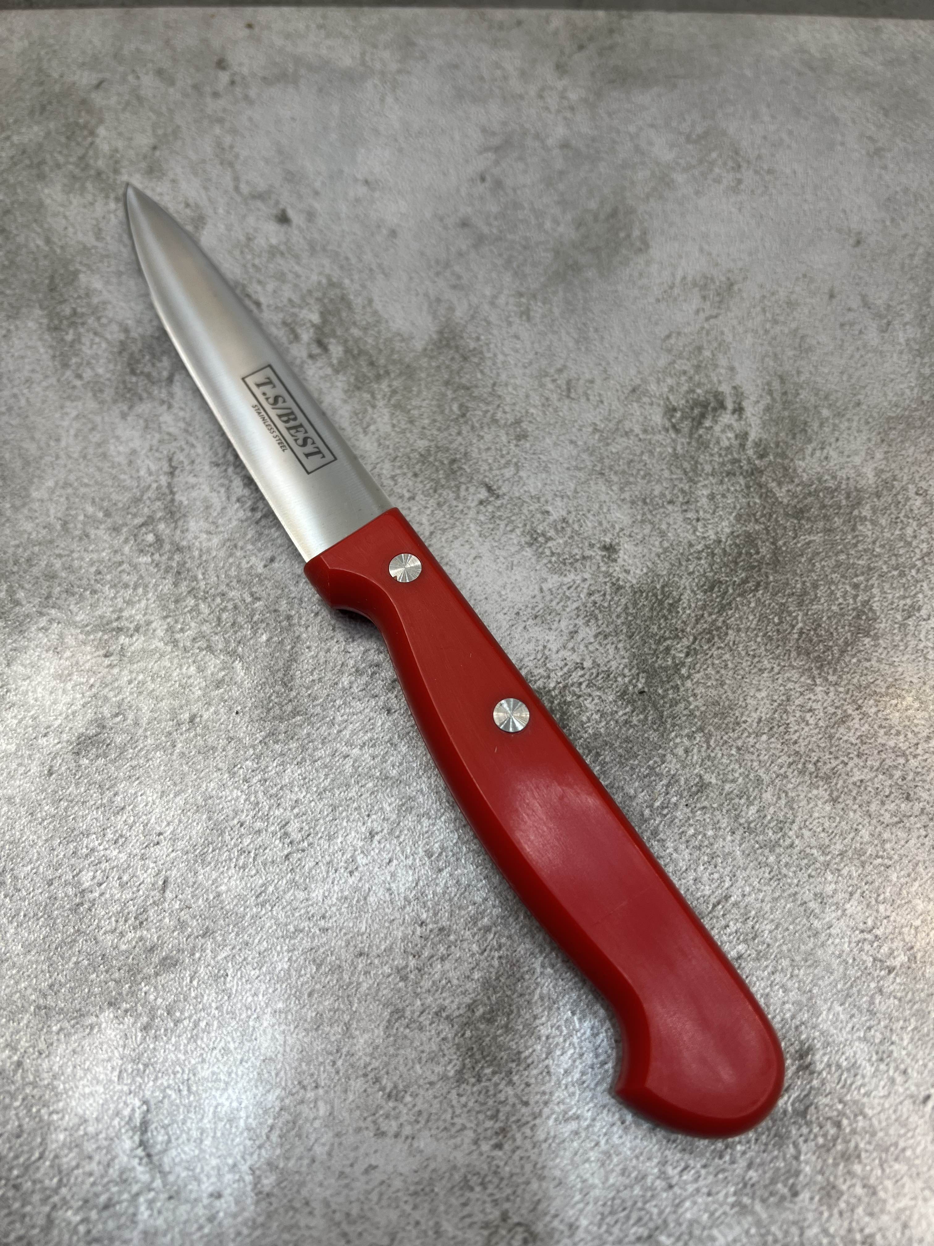 کارد آشپزخانه تیغه فولادی تی اس شماره ۴