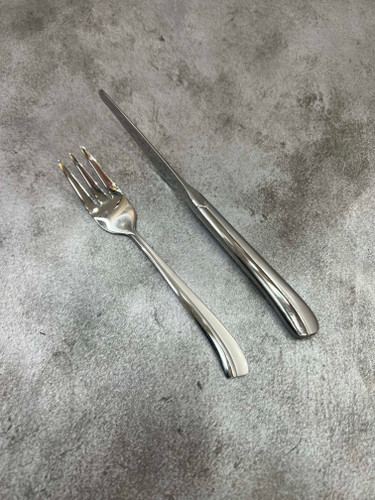 سرویس ۱۲ عددی کارد و چنگال طرح نیوسمپل برند Bird تیغه ۳ بعدی استیل