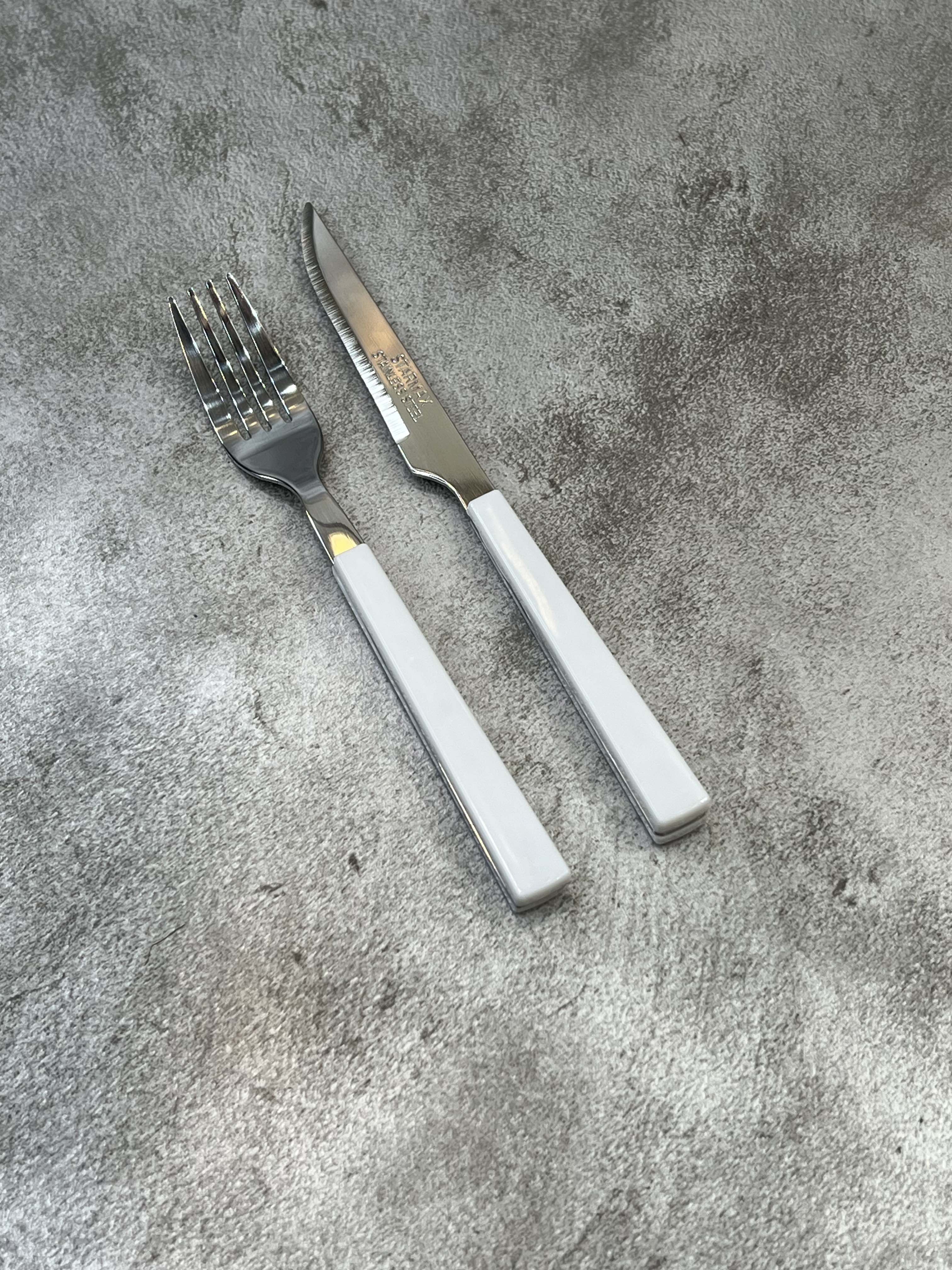 سرویس ۱۲ پارچه کارد و چنگال میوه خوری استارمکس کد ۲۲۰۵ - سفید