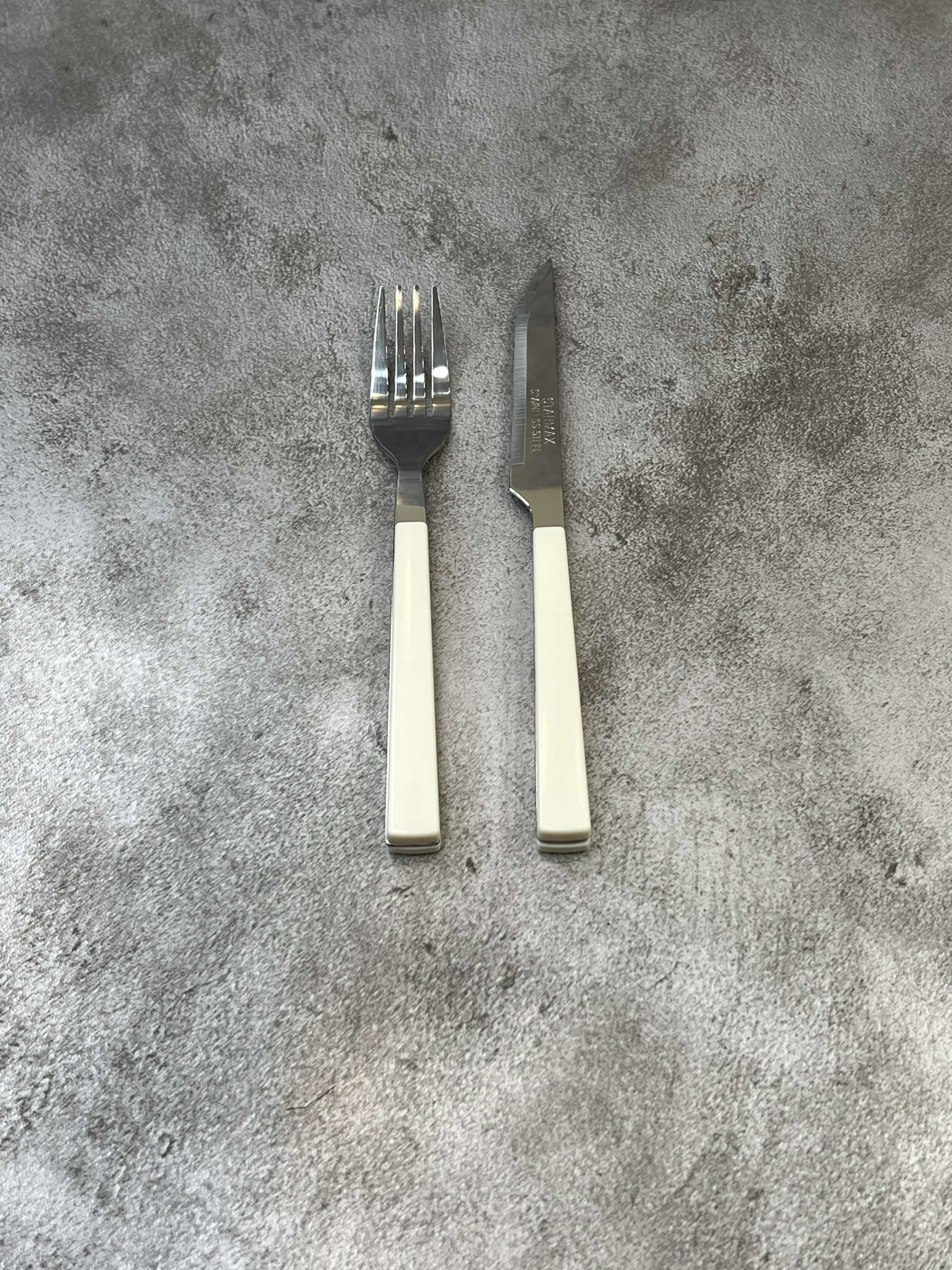 سرویس ۱۲ پارچه کارد و چنگال میوه خوری استارمکس کد ۲۲۰۵ - شیری