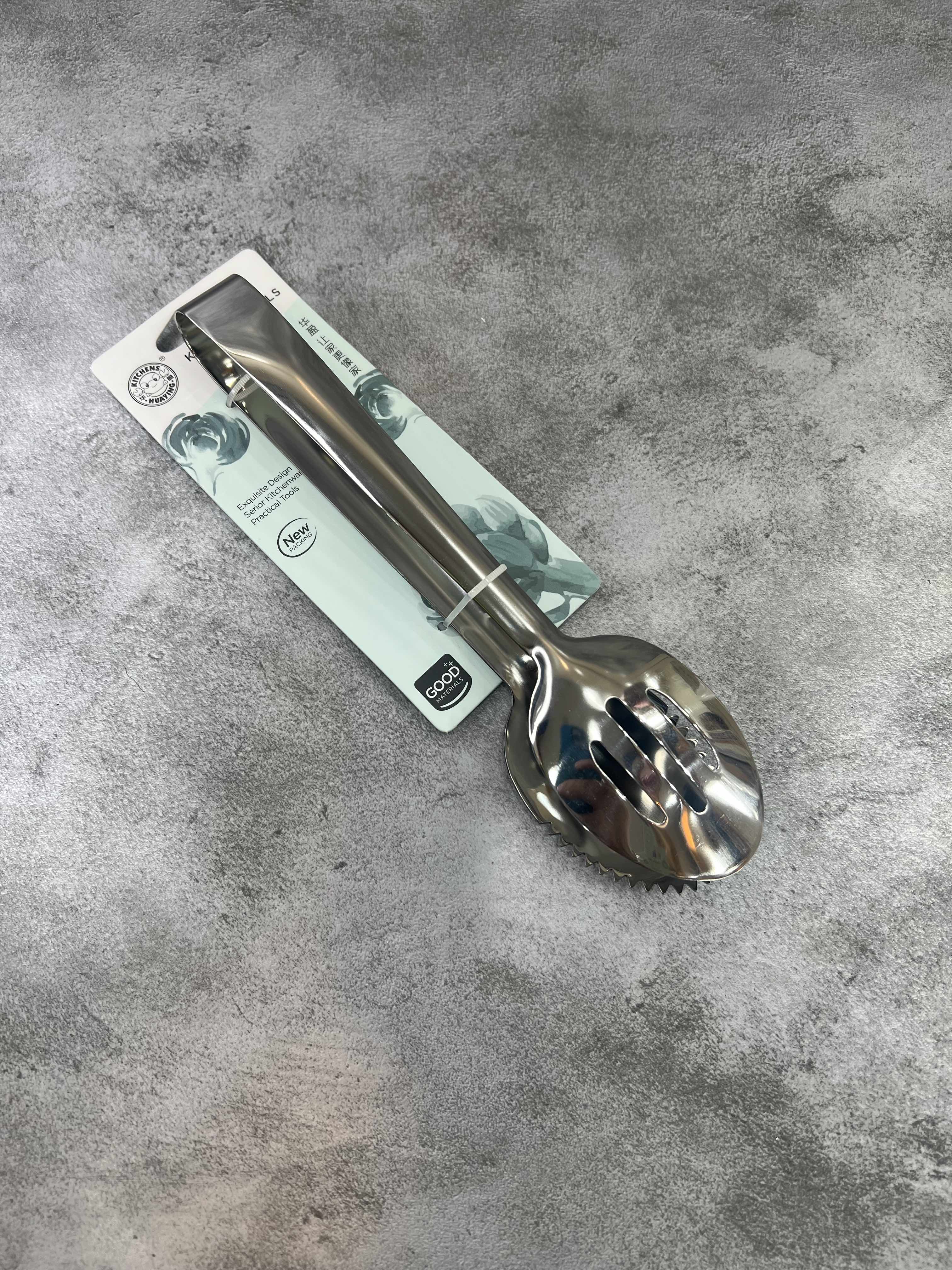 انبر سالادی تمام استیل ضخیم مدل چنگکی