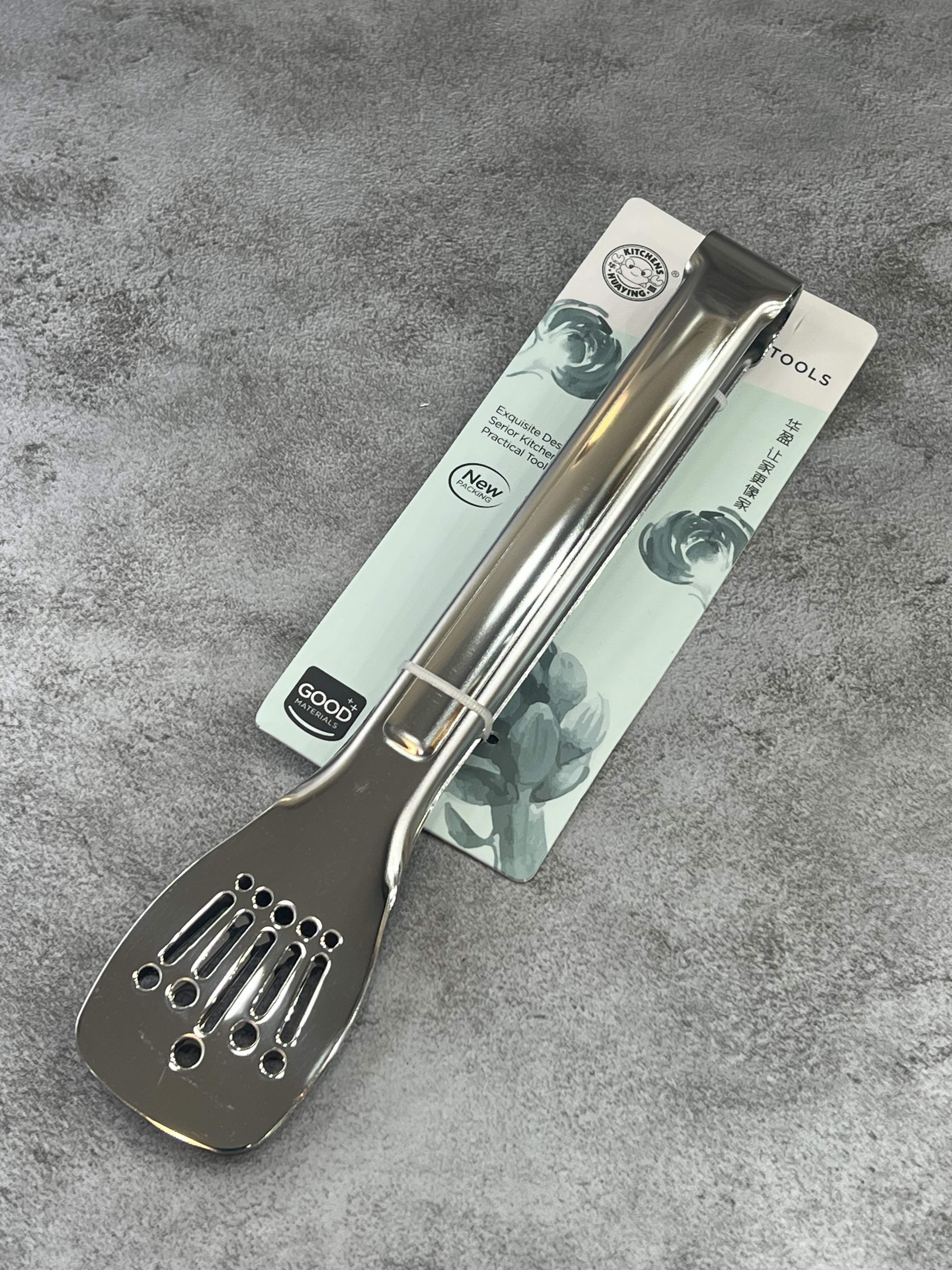 انبر سالادی تمام استیل ضخیم مدل تخت