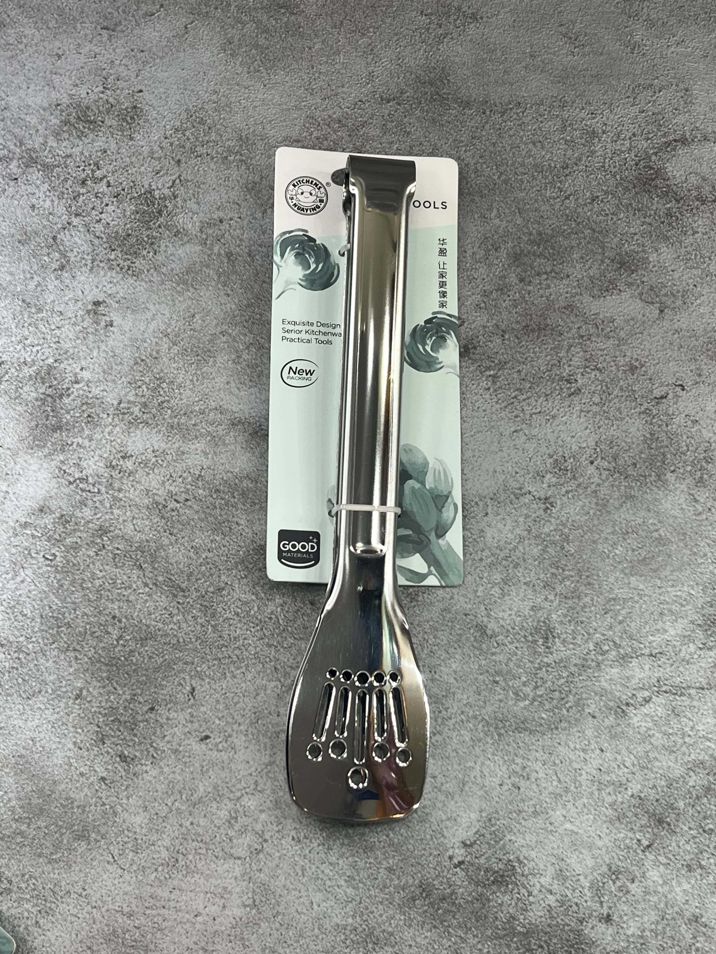 انبر سالادی تمام استیل ضخیم مدل تخت