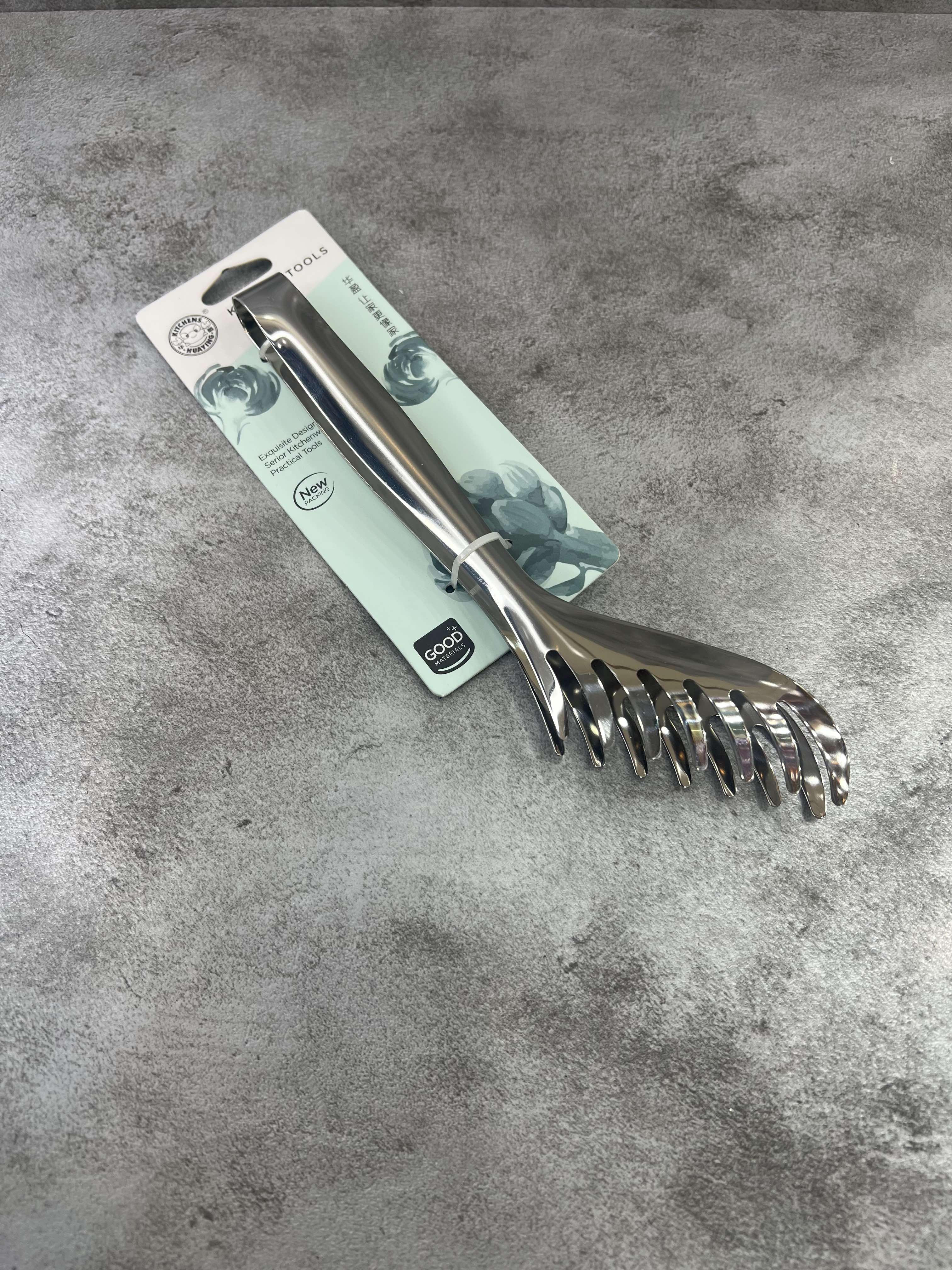 انبر سالادی تمام استیل ضخیم مدل ماکارونی