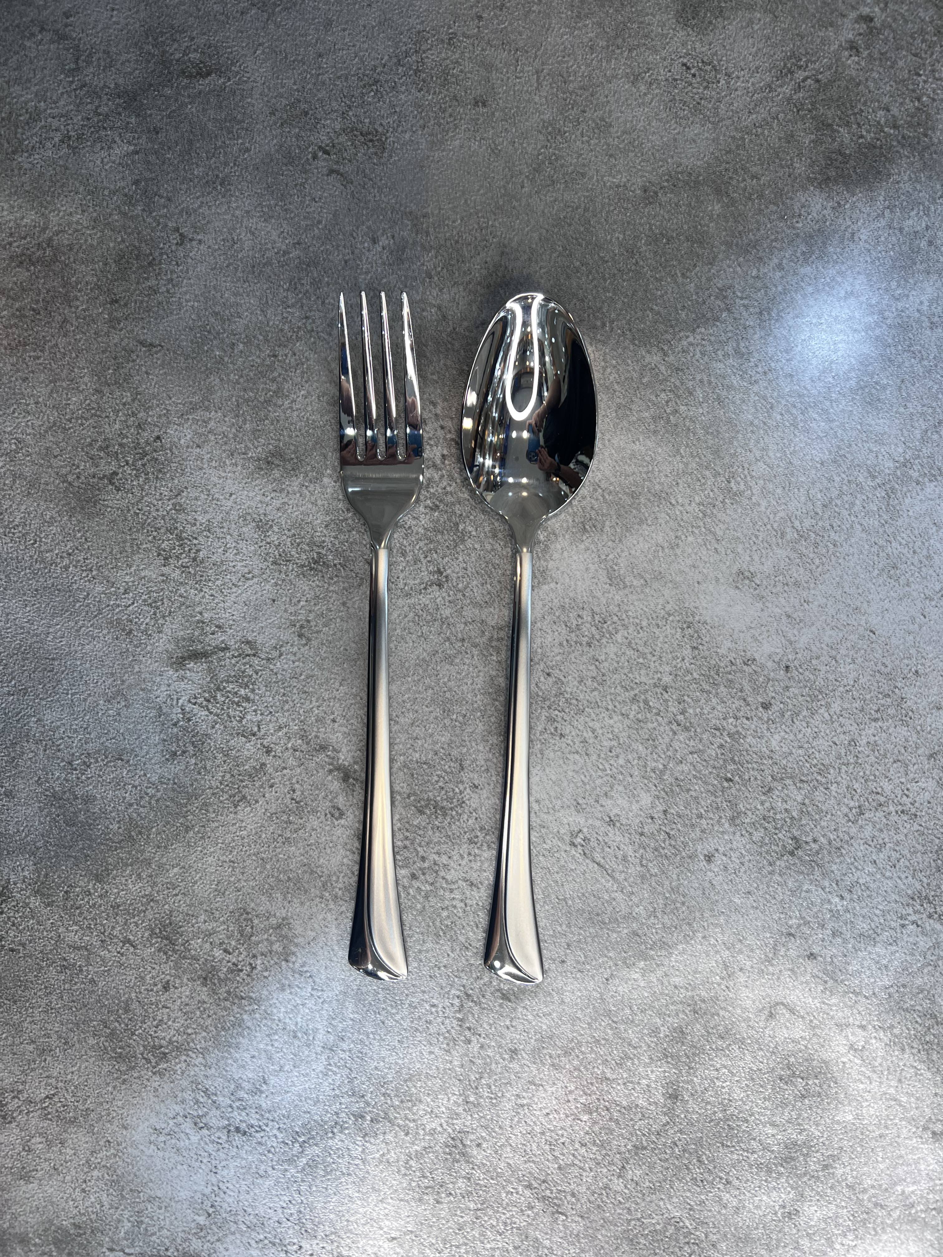 سرویس ۱۲ عددی قاشق و چنگال برند کایند مدل هانوور براق استیل ضد زنگ