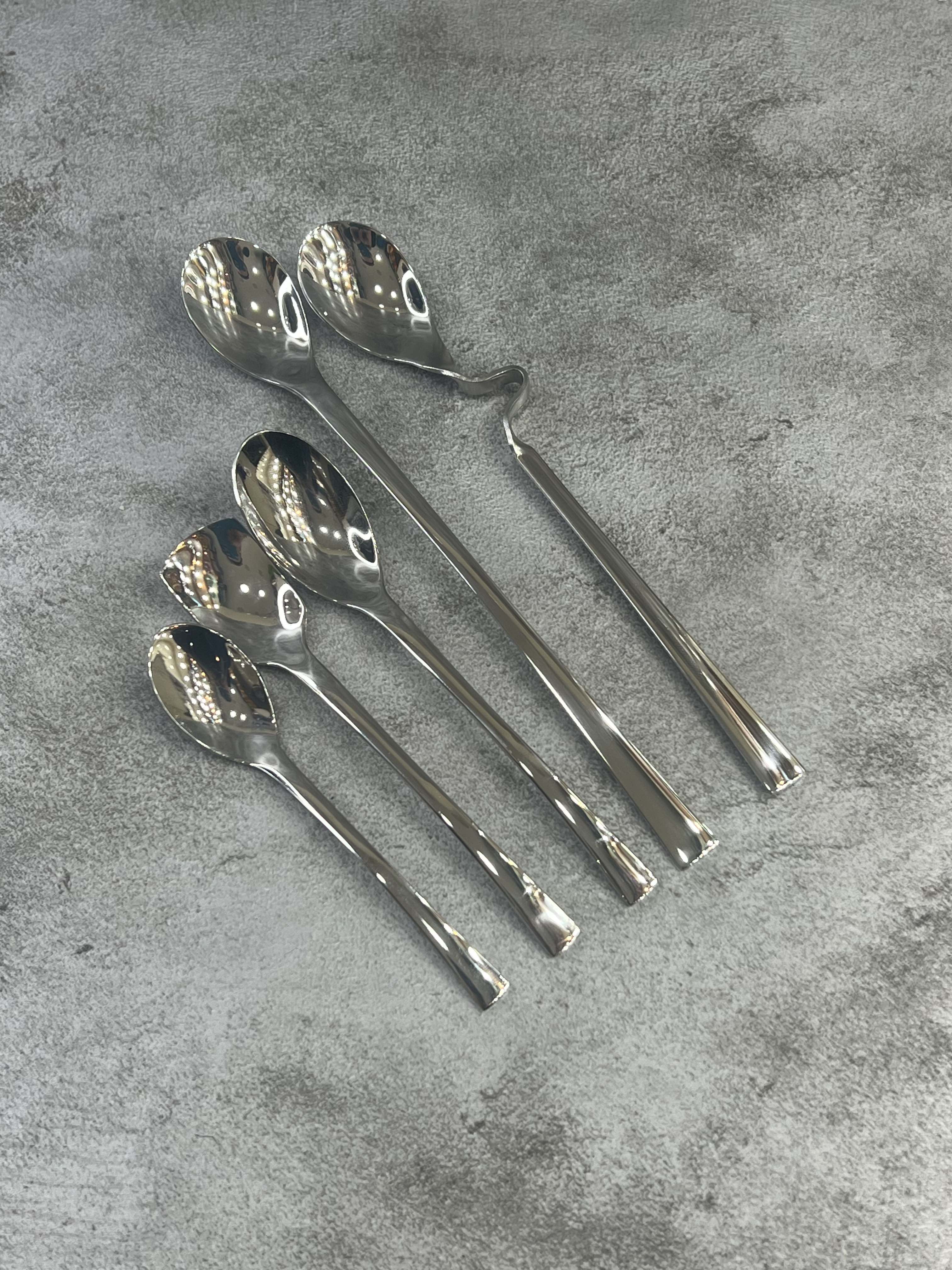 سرویس ۱۵۵ عددی قاشق و چنگال طرح چری براق برند کایند ۳۰ نفره ضخامت ۴ میل استیل ضد زنگ