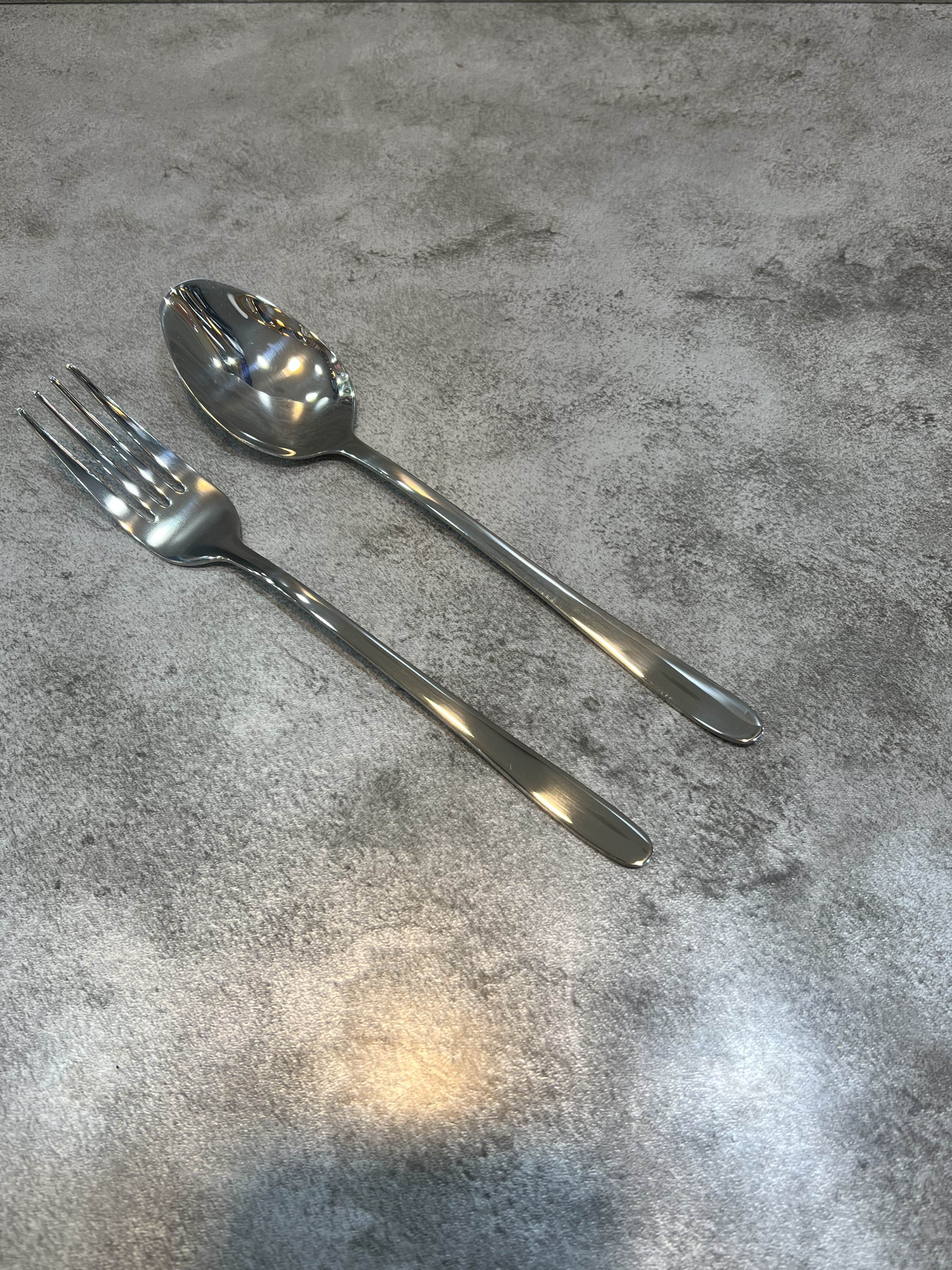 ست ۱۲ عددی قاشق و چنگال یونیک جرمنی جعبه بنفش - مدل دونا