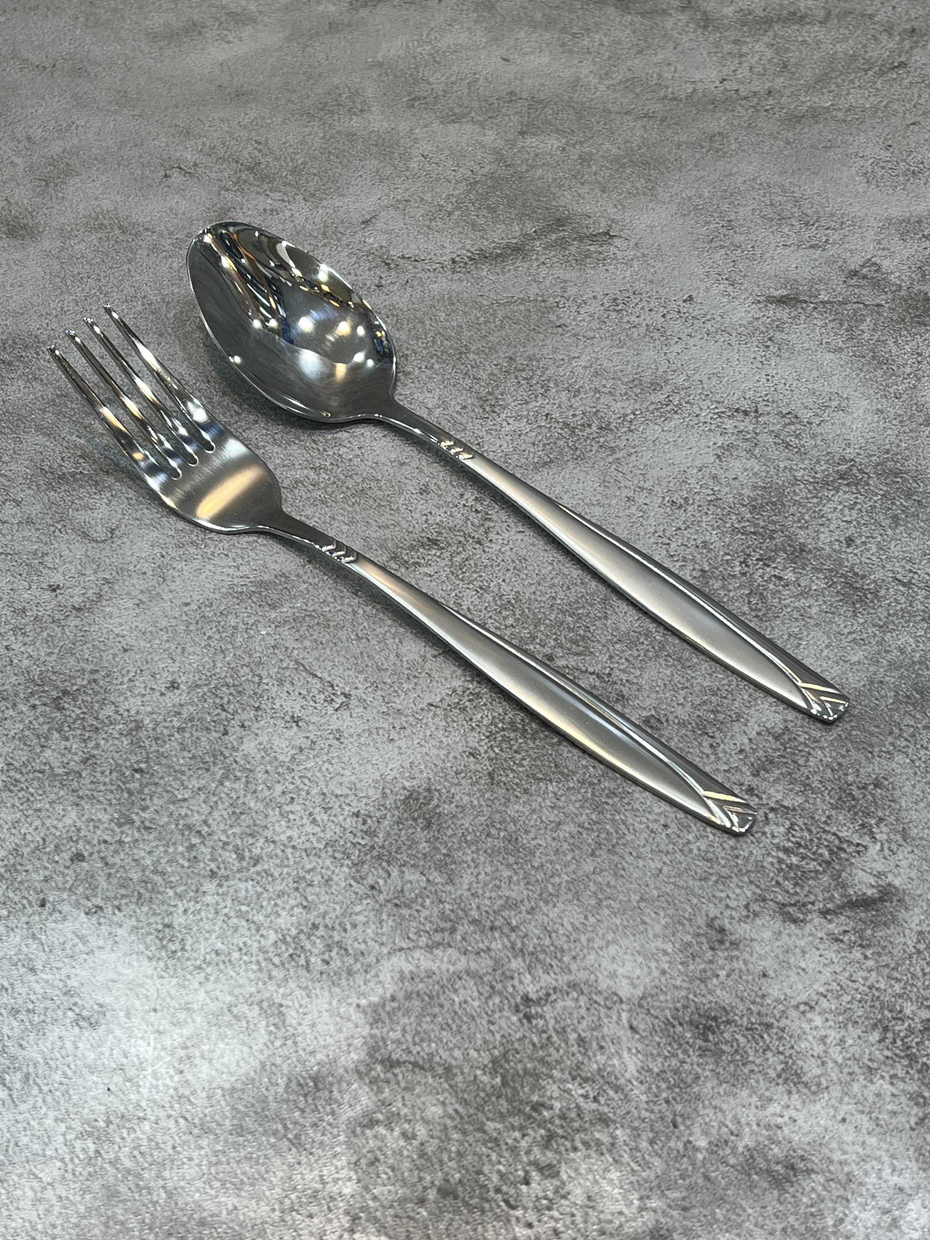 ست ۱۲ عددی قاشق و چنگال یونیک جرمنی جعبه بنفش - مدل پرنس