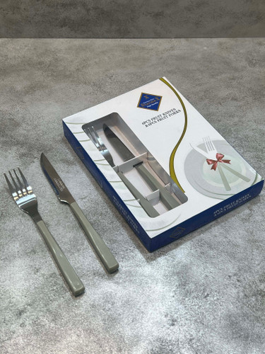 کارد و چنگال میوه خوری استارمکس مدل مونیخ - رنگ طوسی