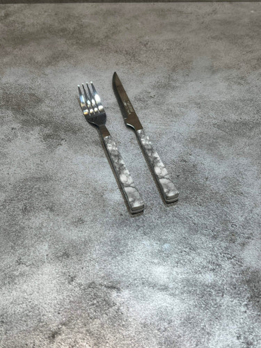 کارد و چنگال میوه خوری استارمکس مدل کلاسیک - طرح سنگ