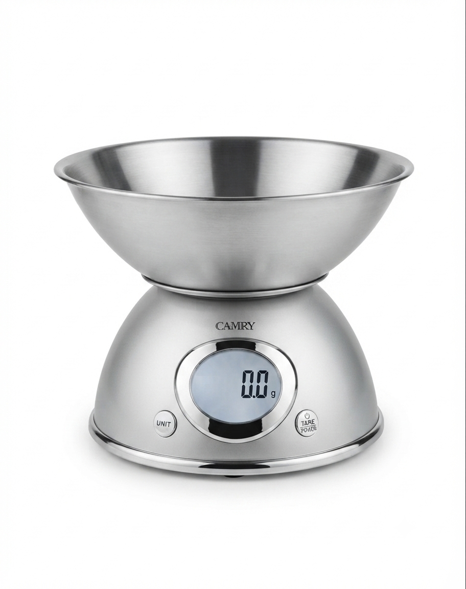 ترازوی آشپزخانه 4460 برند کمری رنگ طوسی - Camery Scale