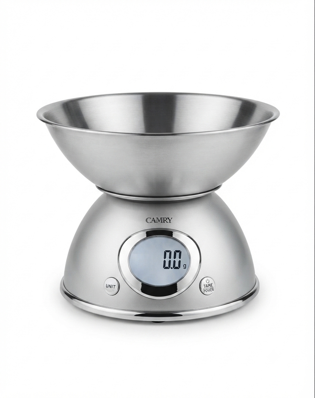 ترازوی آشپزخانه 4460 برند کمری رنگ طوسی - Camery Scale